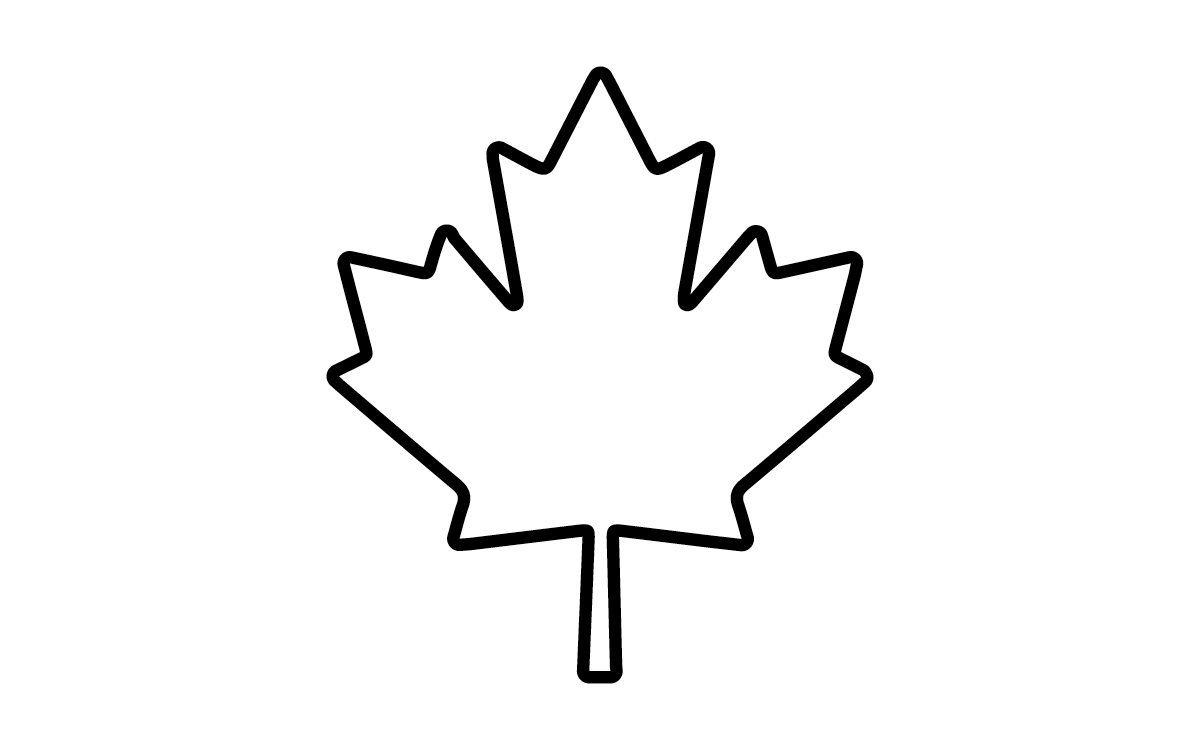 Maple Leaf Outline Printable