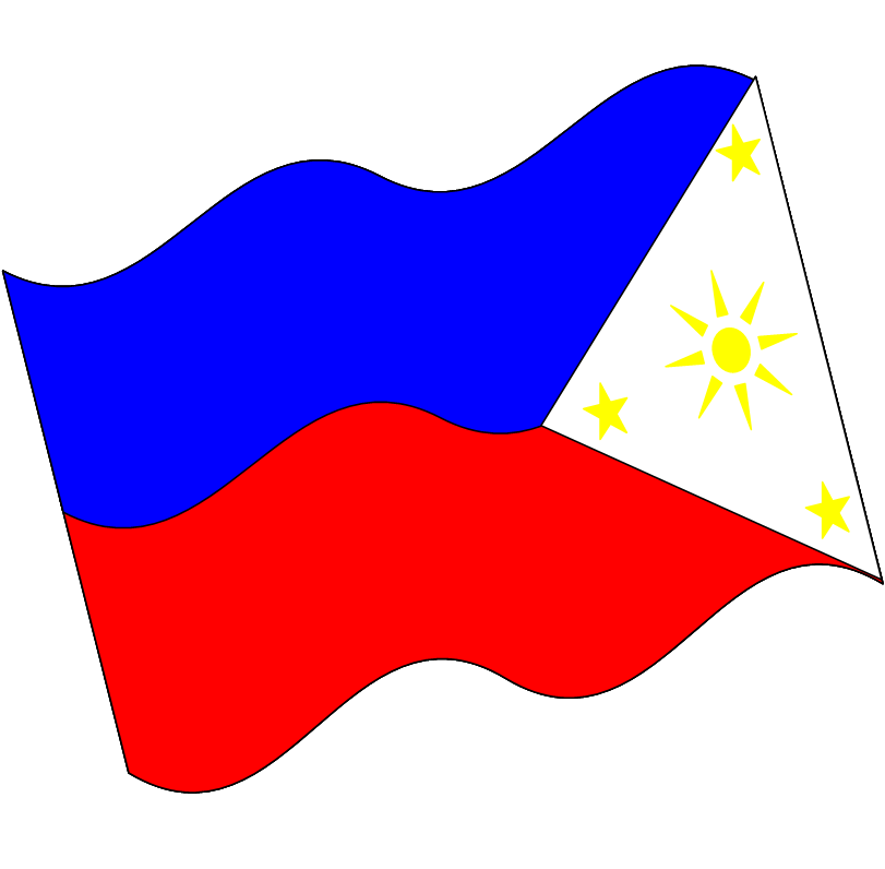 School With Philippine Flag Clipart
