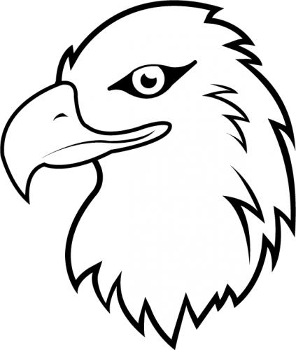 Eagle Head Clipart Black And White - Free Clipart ...