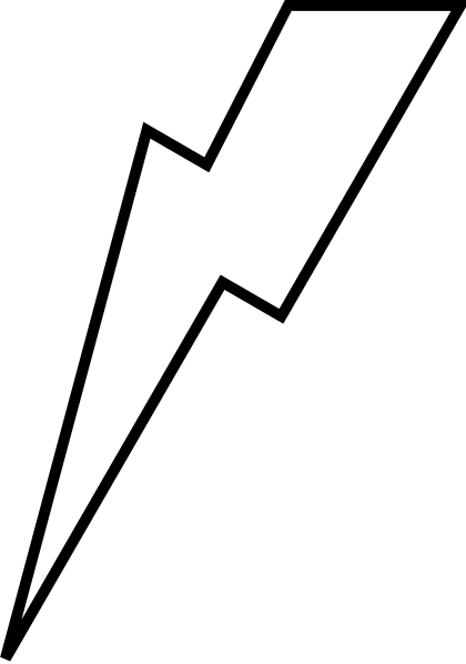 Printable Lightning Bolt