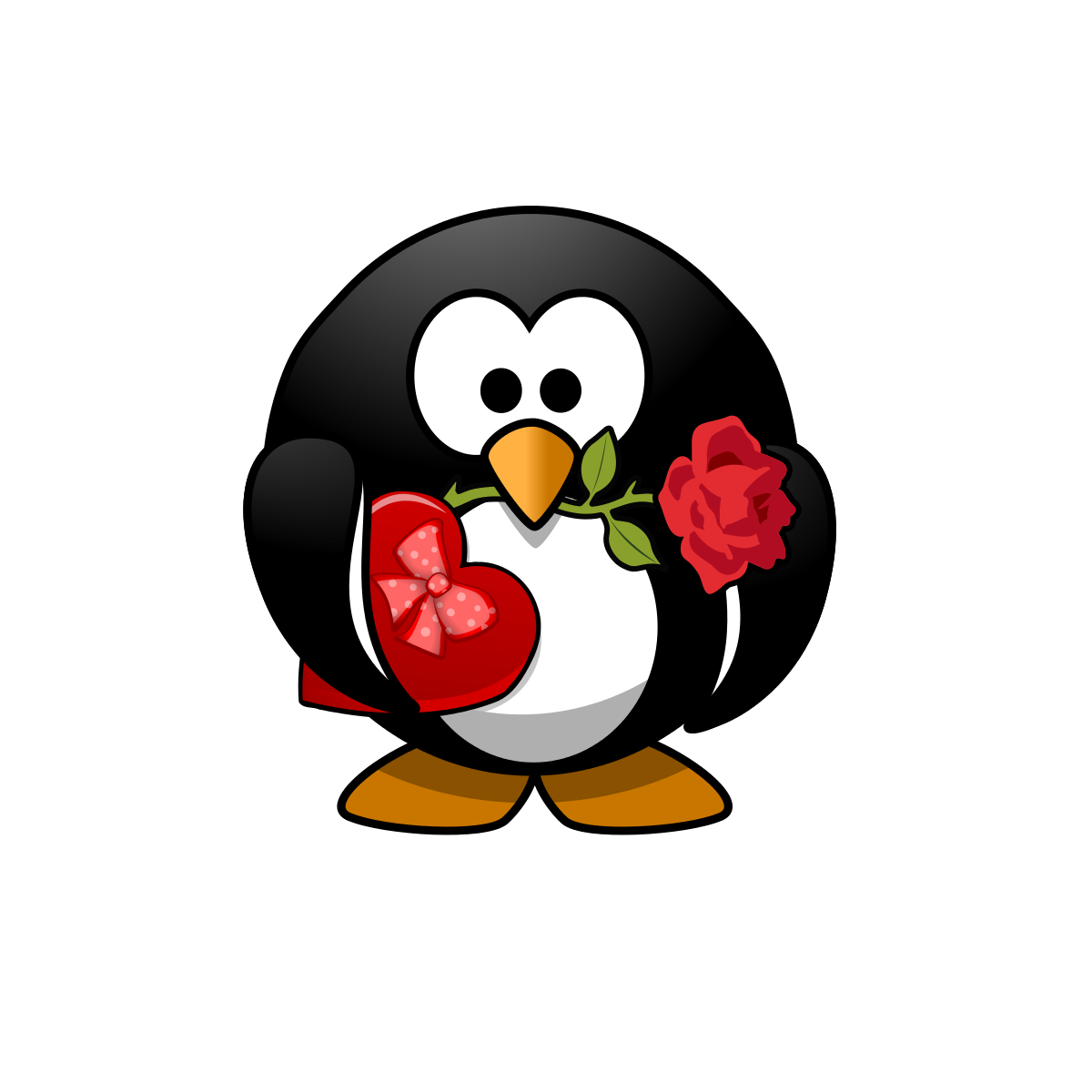 penguin valentine clipart - photo #10