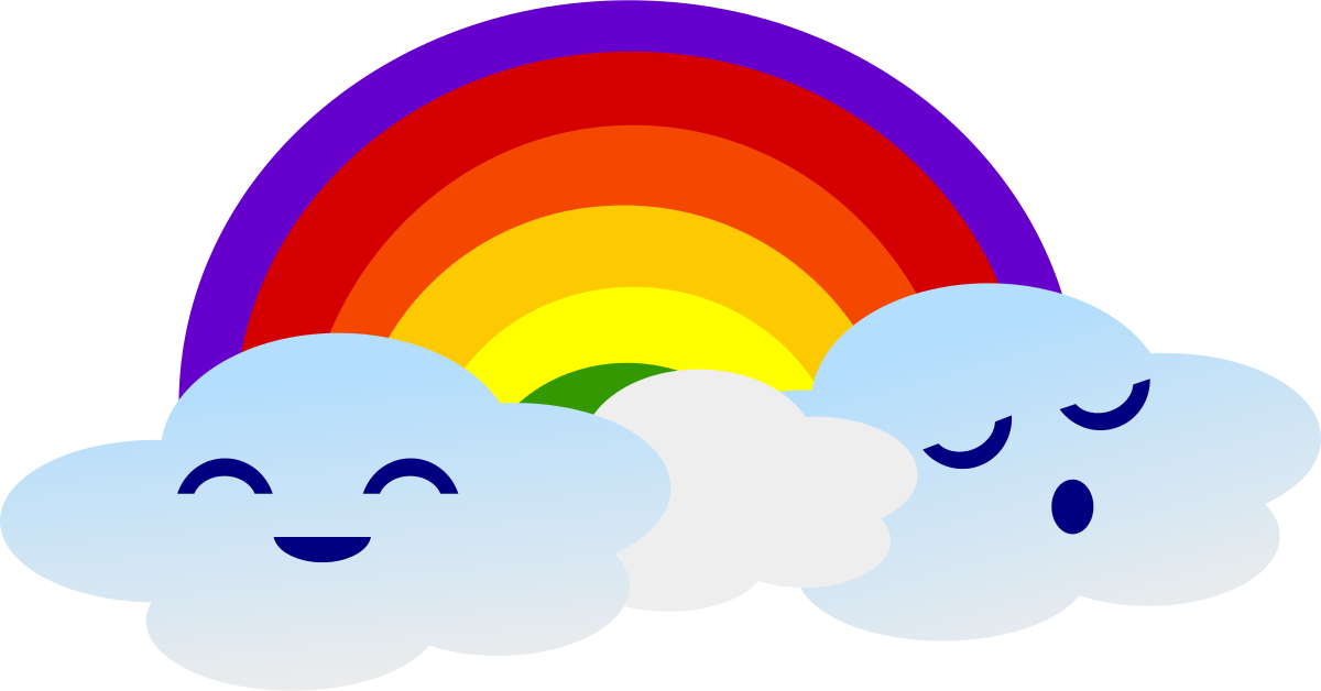 Kawaii Rainbow Clipart by Lil_Mermaid_Girl : Weather Cliparts ...