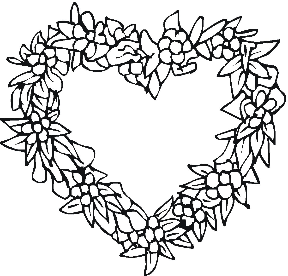 Cool Heart Coloring Pages - ClipArt Best
