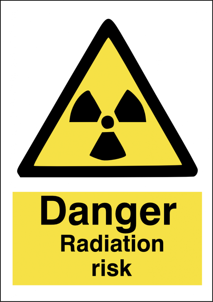 Danger Radiation risk 200x300mm [WS306C] - £6.04 : Willow Signs