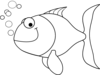 Fish Outline clip art - vector clip art online, royalty free ...