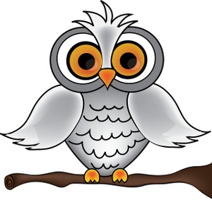 Wise Old Owl Clipart Image - Wise old owl with big eyes sitting on ...