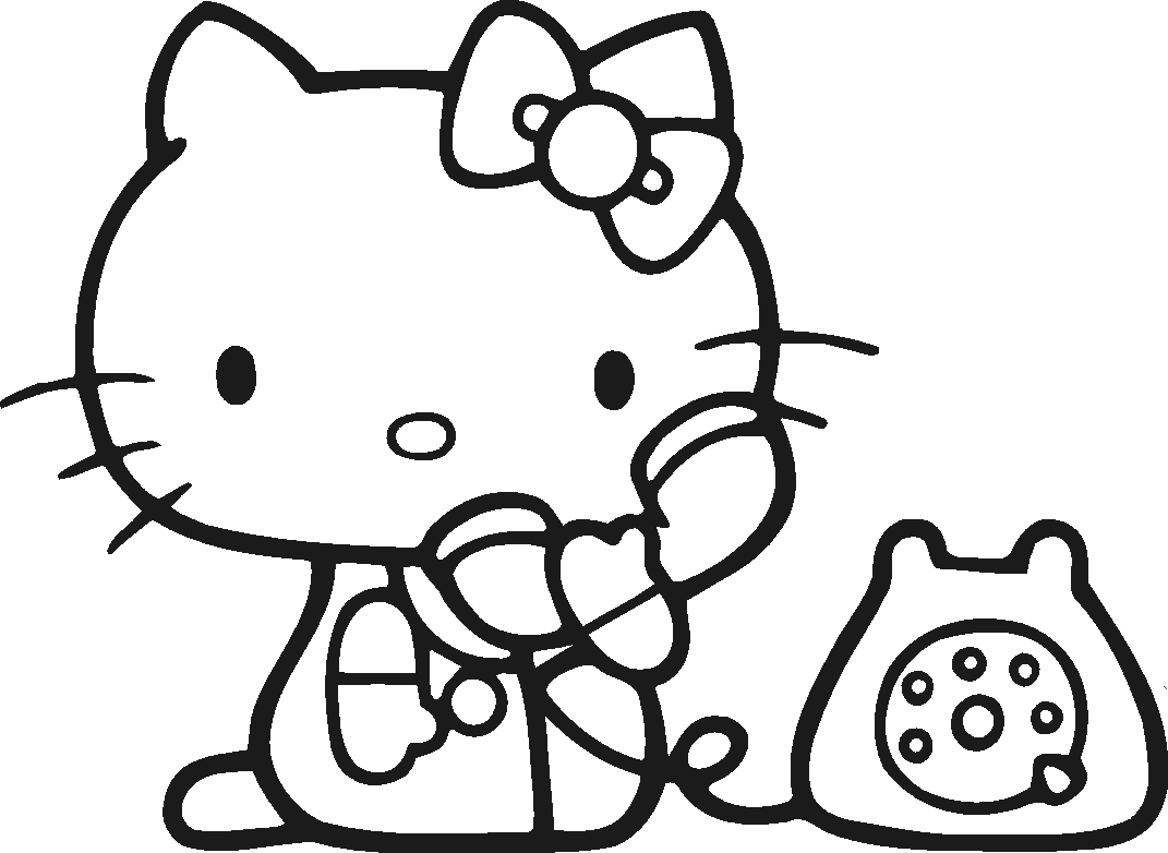 Printable Hello Kitty Coloring Pages | Coloring pages, Coloring ...
