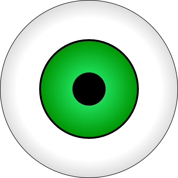 Green Eye Clip Art - vector clip art online, royalty ...