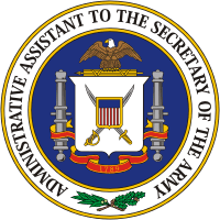U.S. Army, insignia of Aide to Secretary of the Army - vector image