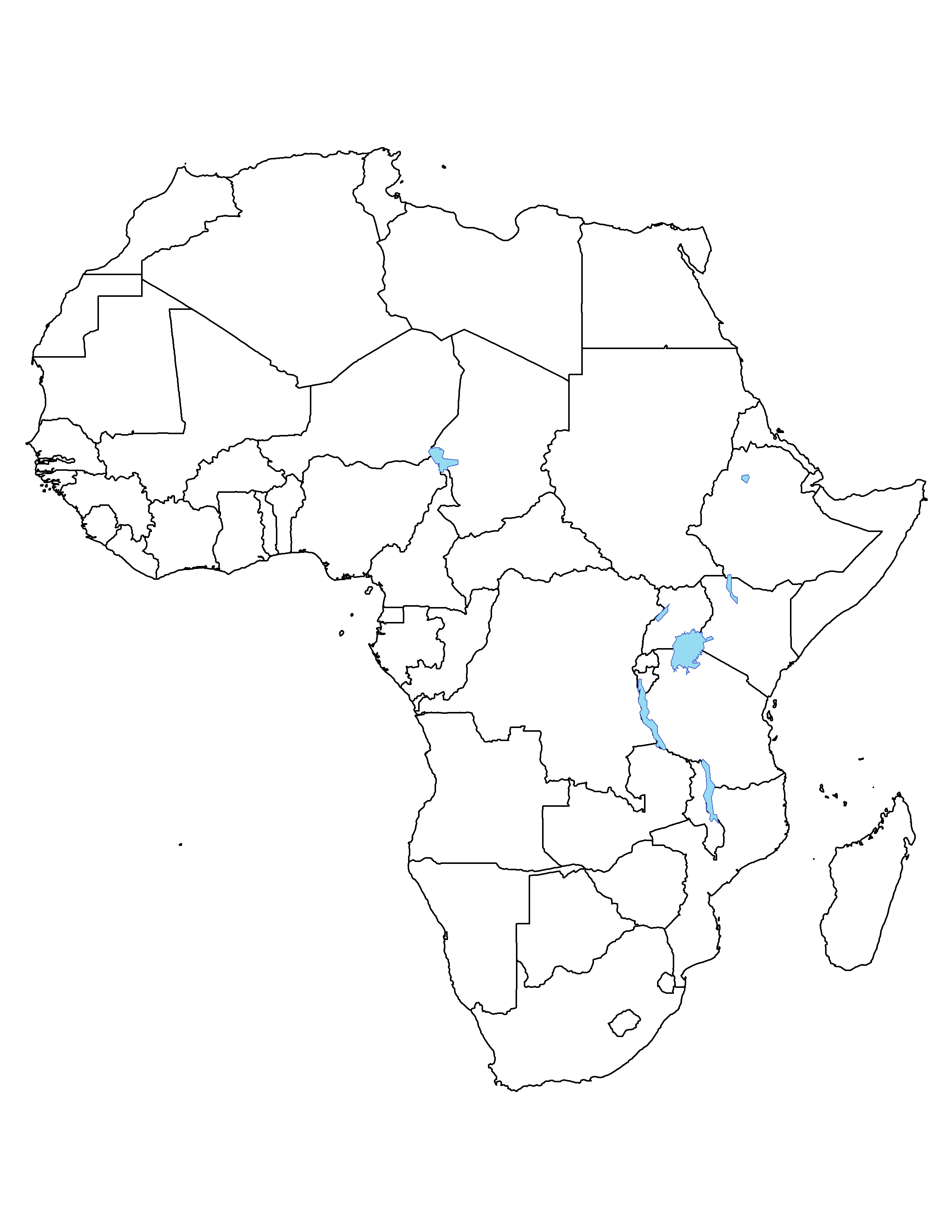 Blank Map Africa ClipArt Best