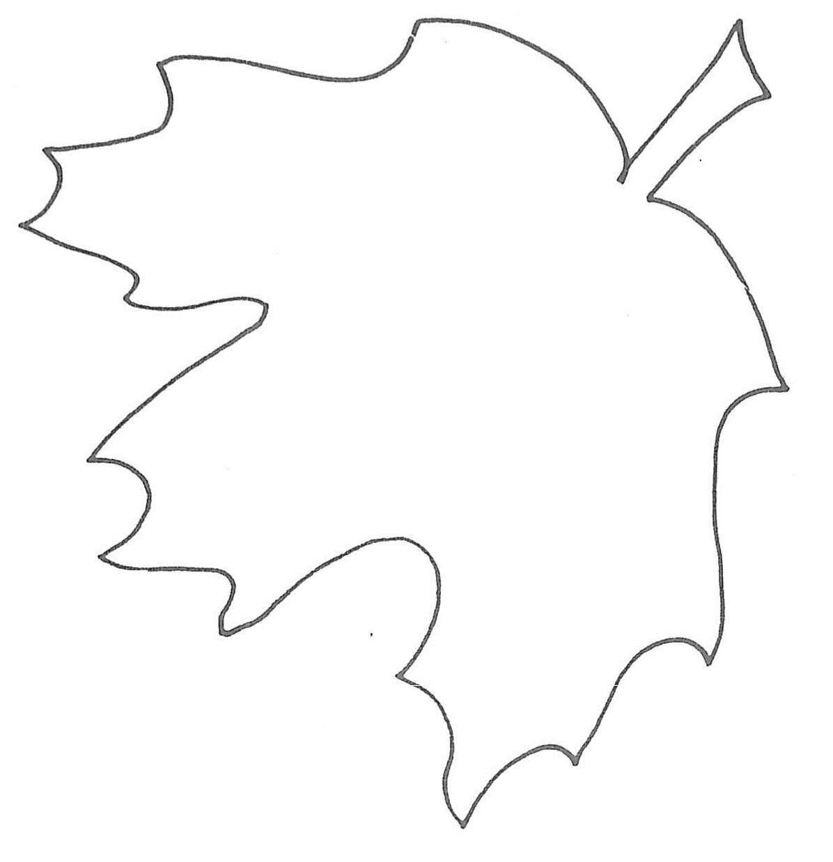 Maple Leaf Stencil Printable ClipArt Best