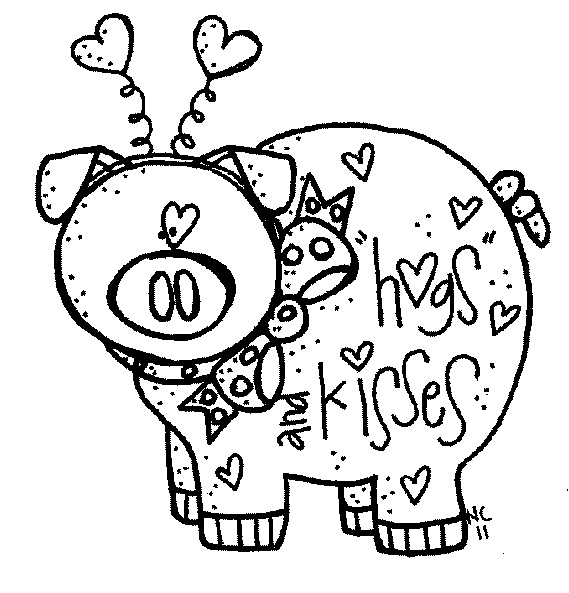 Kiss Clipart Black And White - ClipArt Best