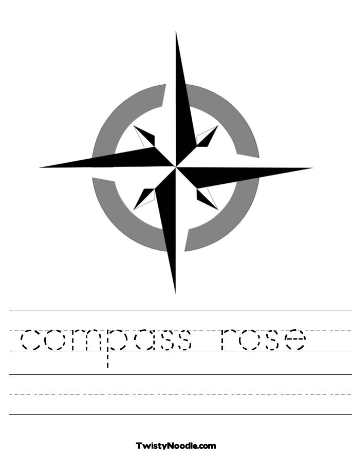 Blank Compass Rose Worksheet
