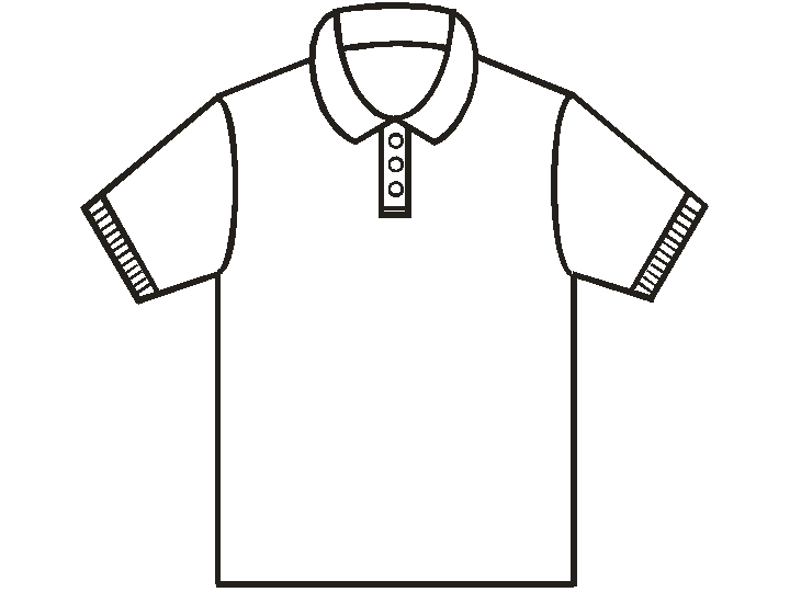 School buttoned shirt clipart