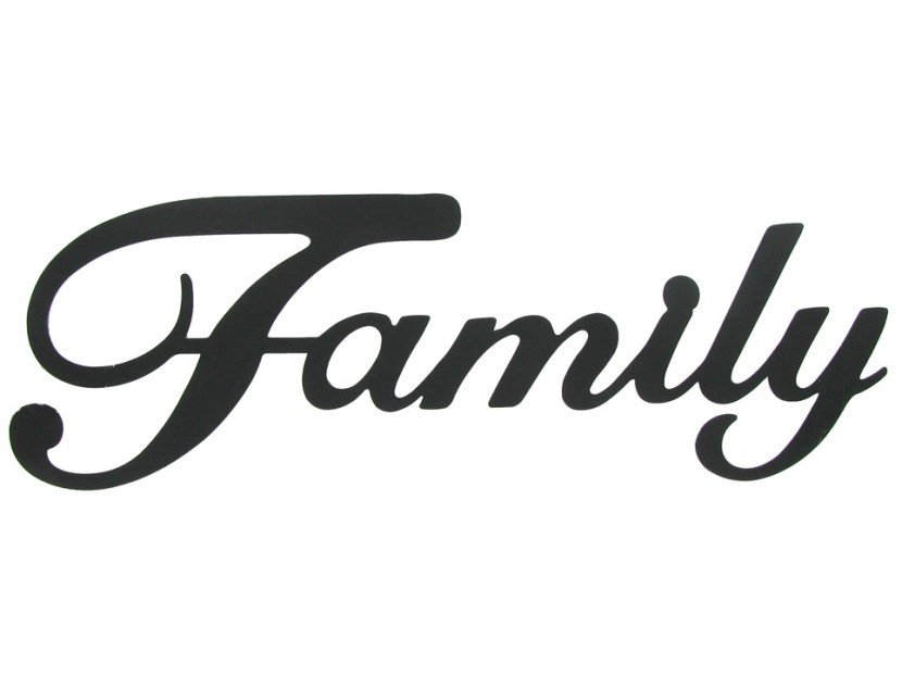 Family word clipart