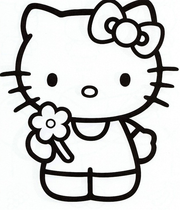 Hello Kitty Stencil Printable Clipart - Free to use Clip Art Resource