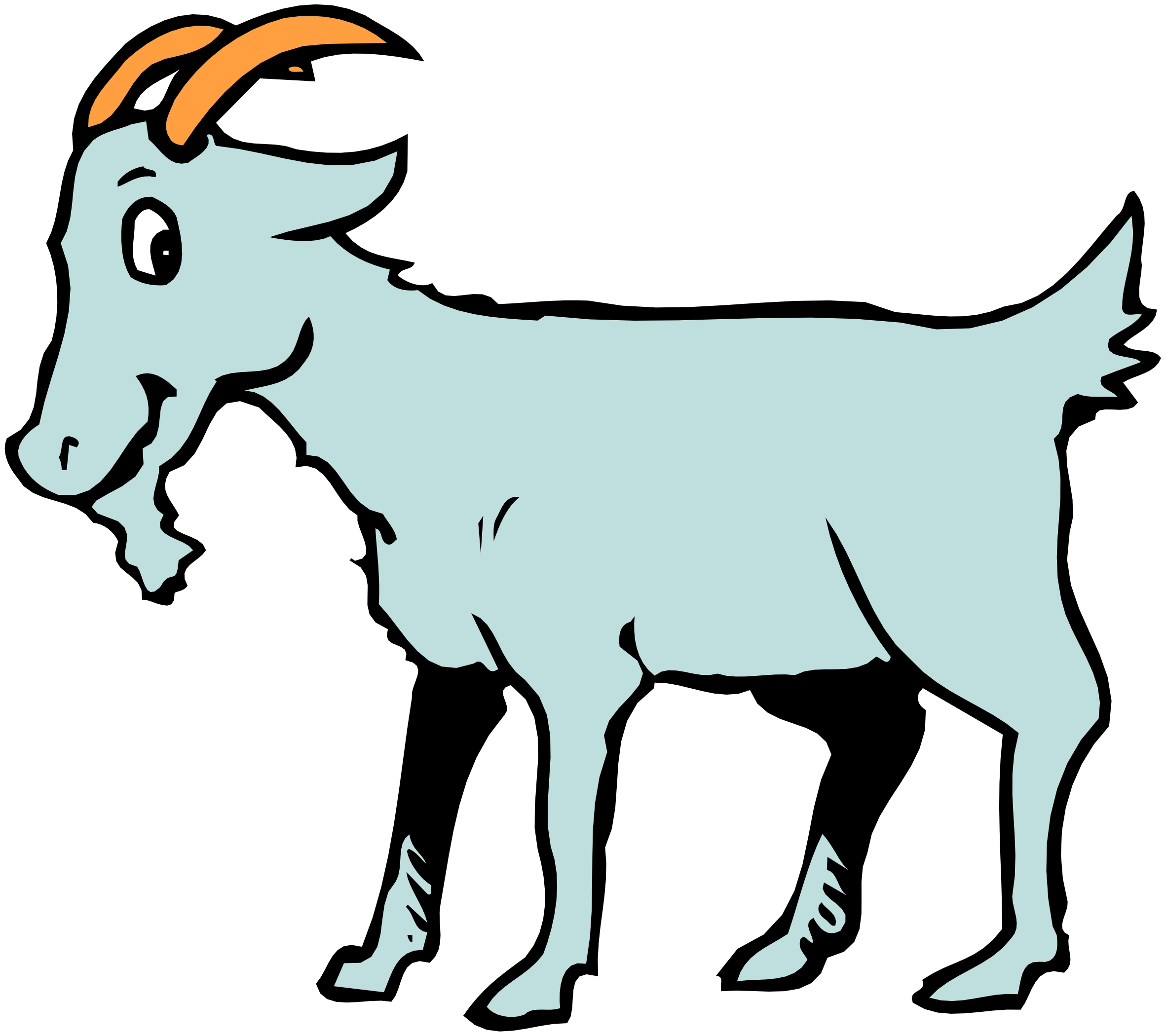 free animated goat clipart - photo #1