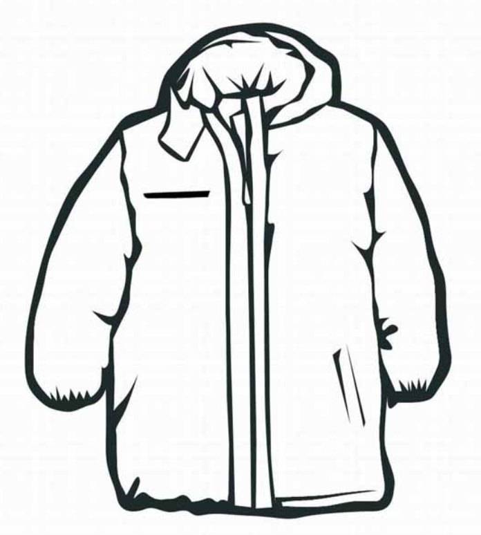 take off coat clipart coloring