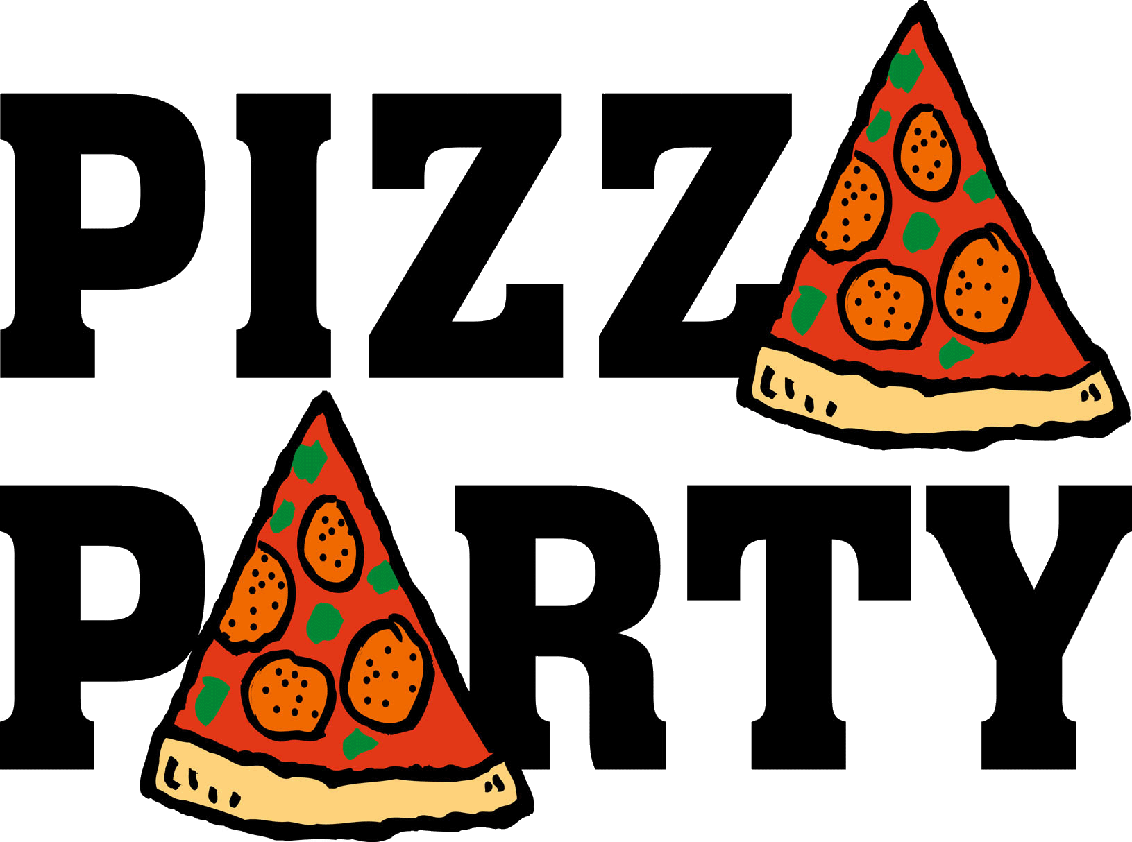 Pizza party clipart free