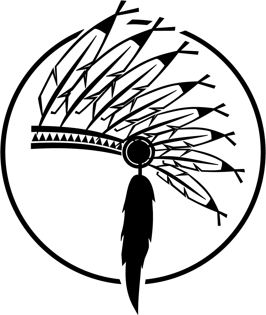 Indian head dress silhouette clipart