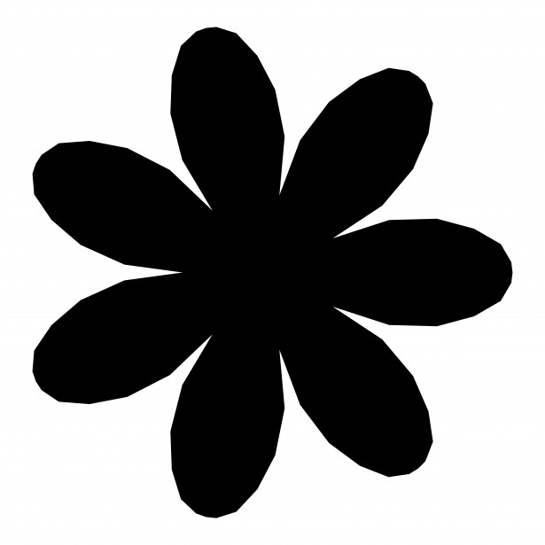 free clip art flower silhouette - photo #1