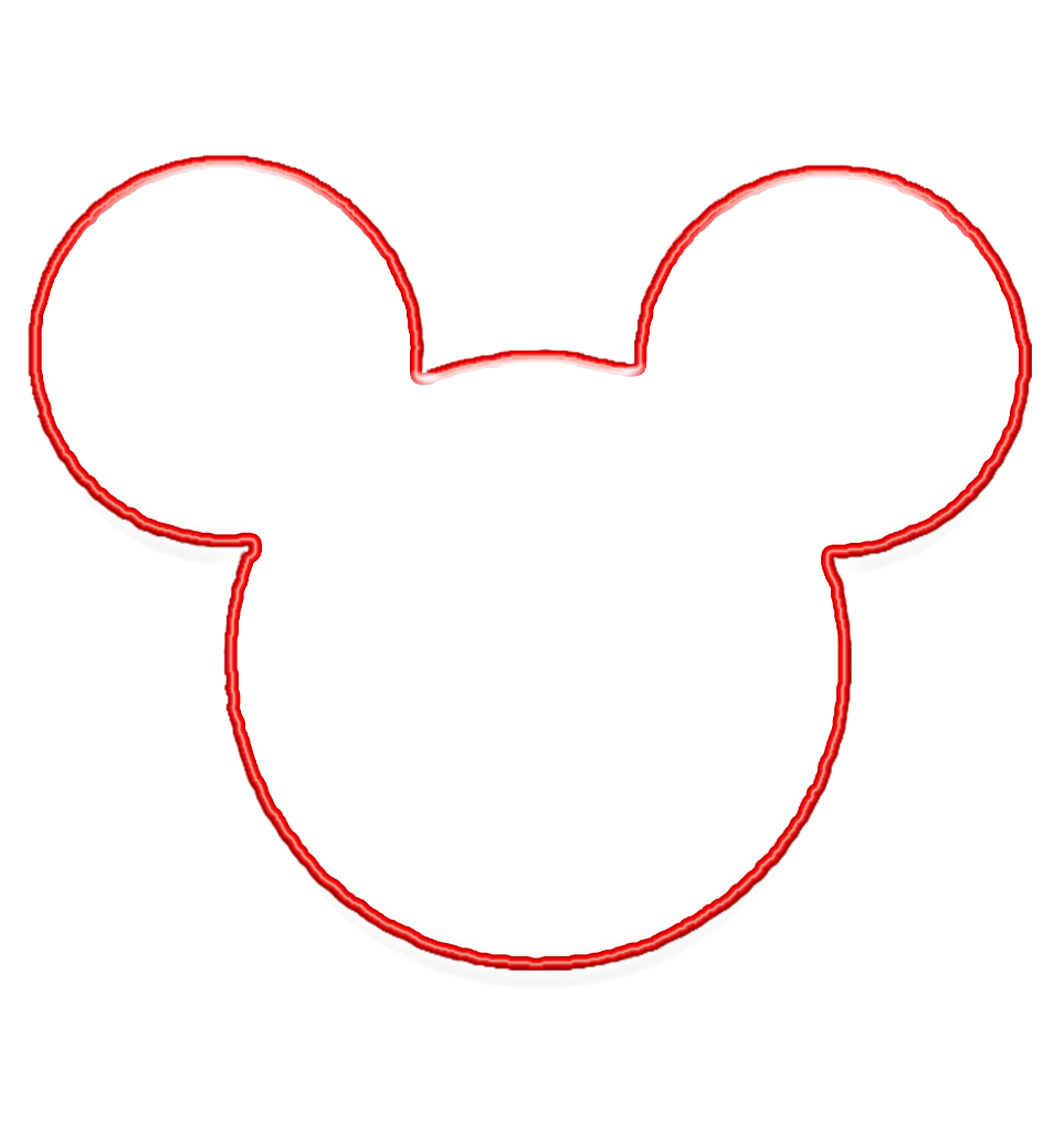 mickey mouse ears outline clip art - photo #28