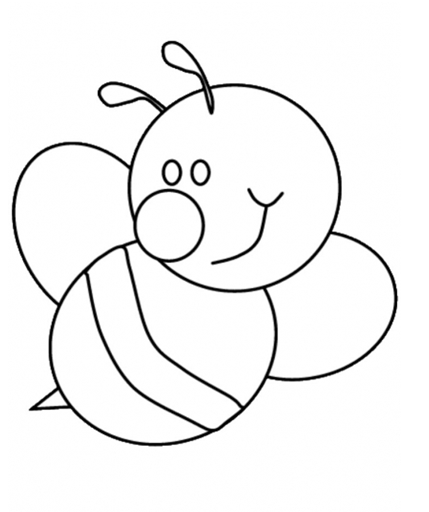 Bee Colouring - ClipArt Best