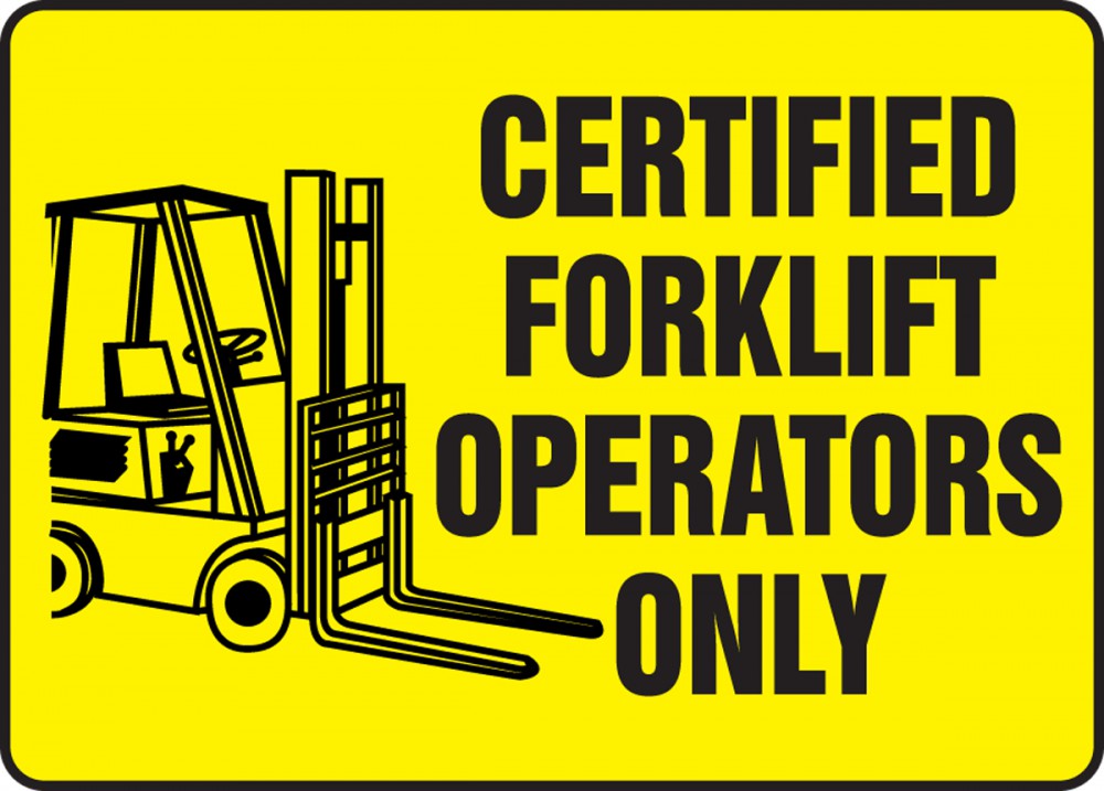 Forklift Signs - Accuform