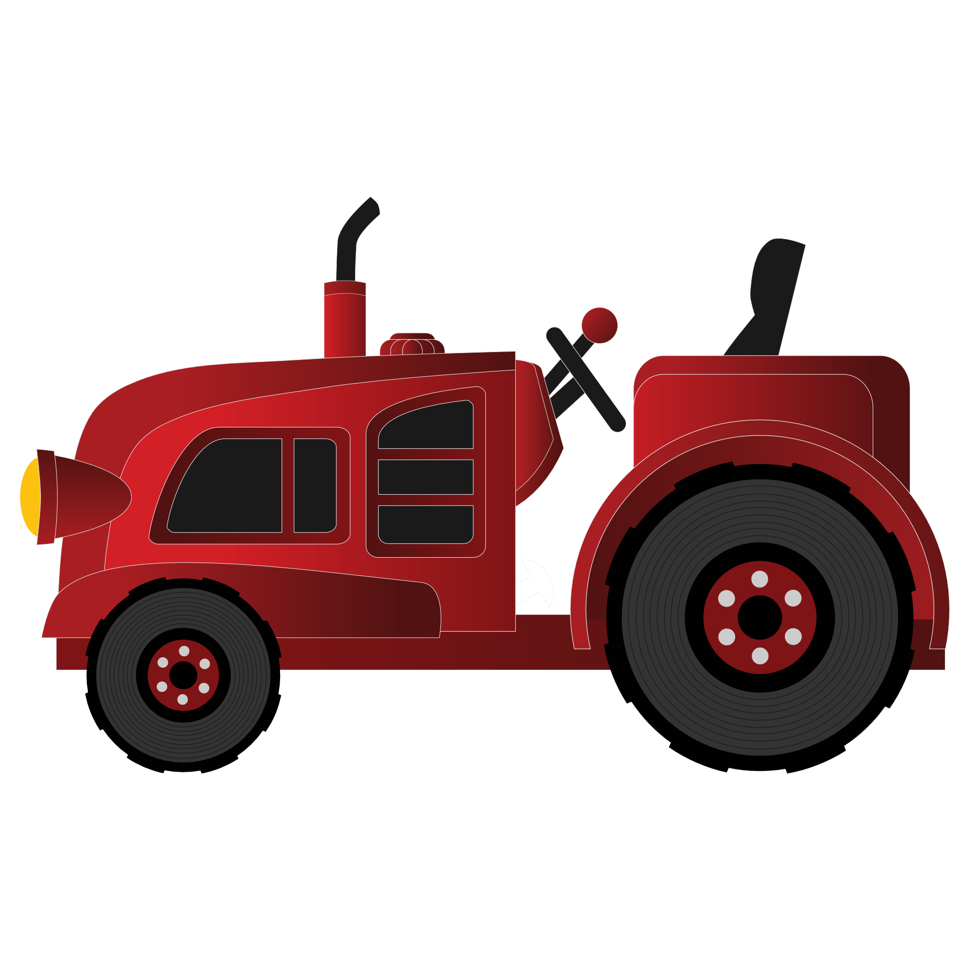 64 Case Tractor Clipart