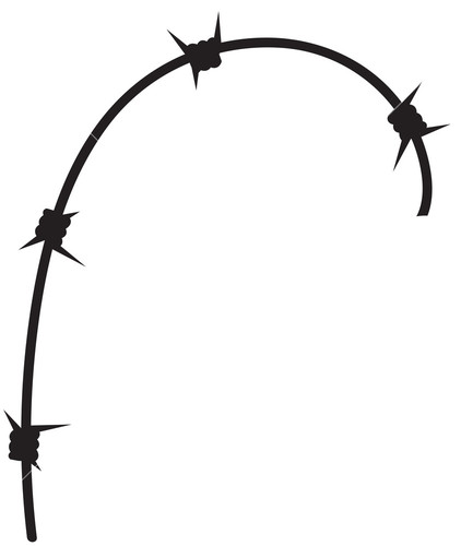 Barbed Wire Vector Element