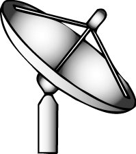Satellite dish clipart