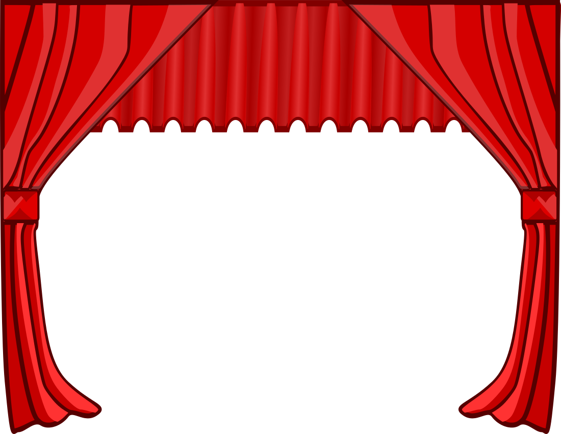 Stage Curtain Border Stage With Curtains