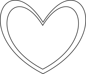 Double Heart Clipart Black And White - Free ...