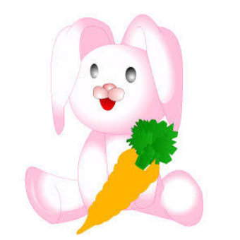 Cute Cartoon Bunny Rabbit Free Vector Image | 123Freevectors
