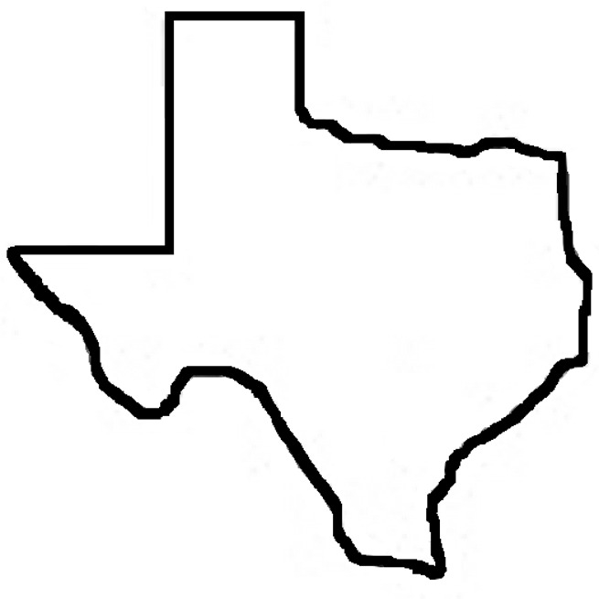 Texas Flag Clipart Black And White