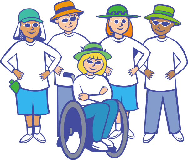 Group Of People Walking Clipart