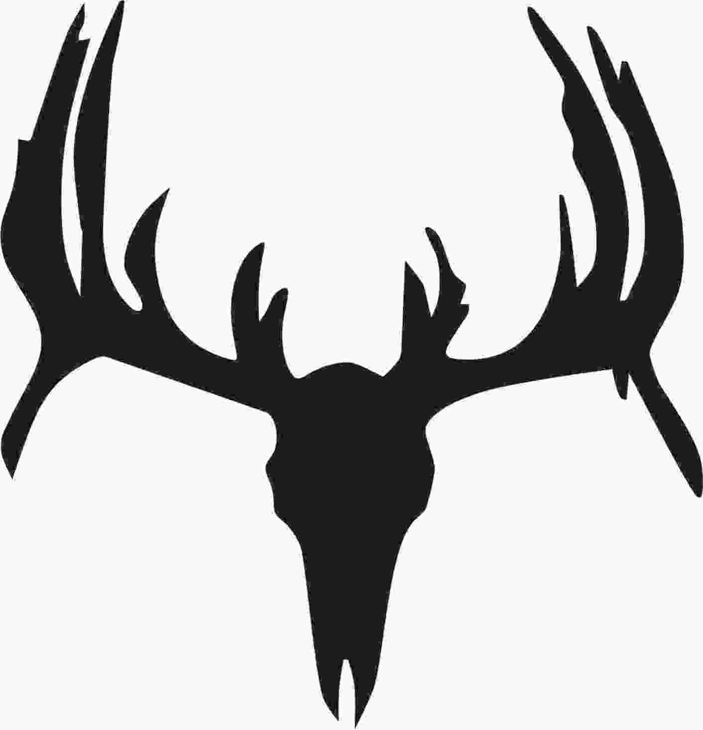 Deer Skull Stencil Clipart - Free to use Clip Art Resource