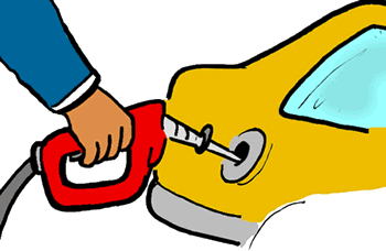 Pumping gas clipart