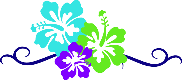 Hawaiian Luau Border Clipart