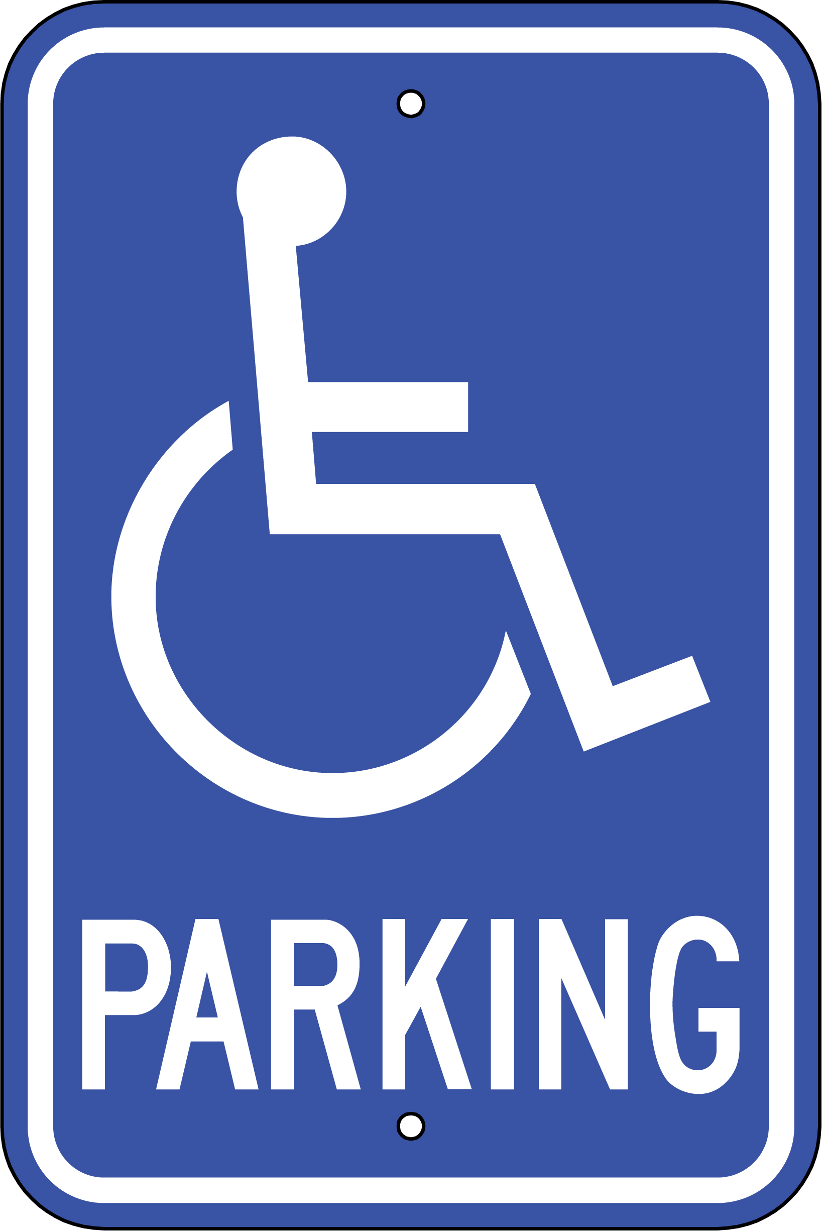 Handicap parking clipart