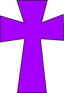 Purple Cross Clipart