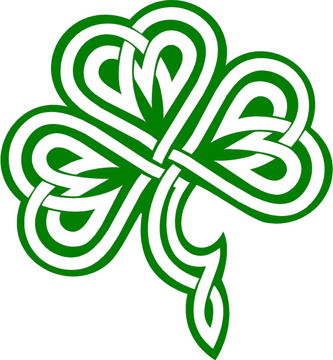 Celtic Shamrock Color Clipart