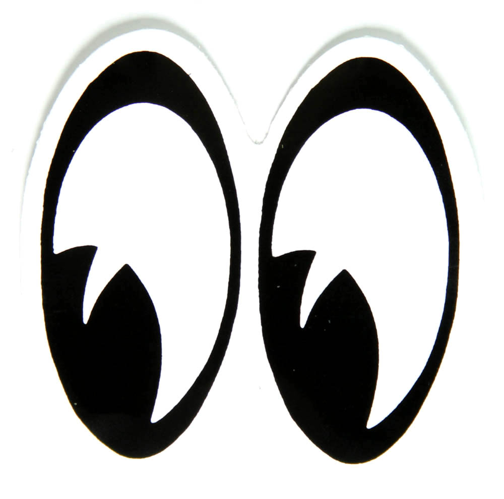 Eye profile left side black and white clipart