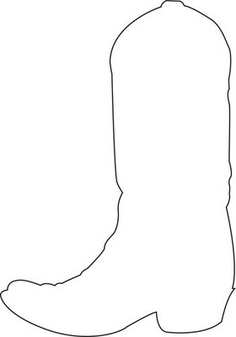 Cowboy Boot Stencil Shefalitayal