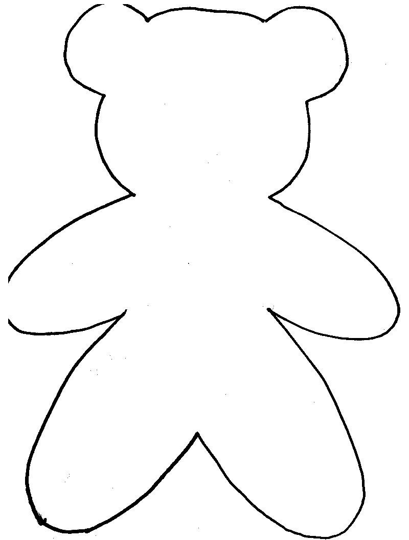 clipart teddy bear outline - photo #9