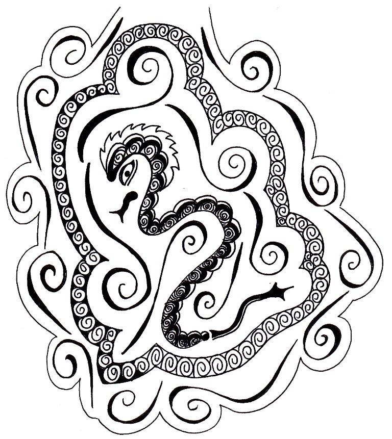 Snake Head Doodle | The Doodle Daily