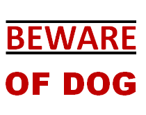 Printable Beware Of Dog Signs