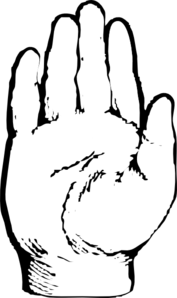 Hand Outline Printable - ClipArt Best