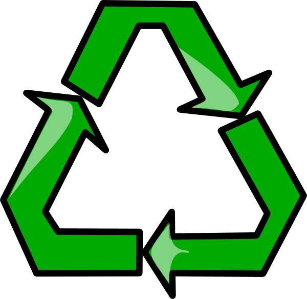 Recycling Sign Symbol clip art Free Vector
