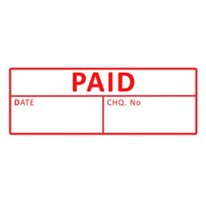 Paid (Date/Chq) - Stamp - The Office Shop Ltd
